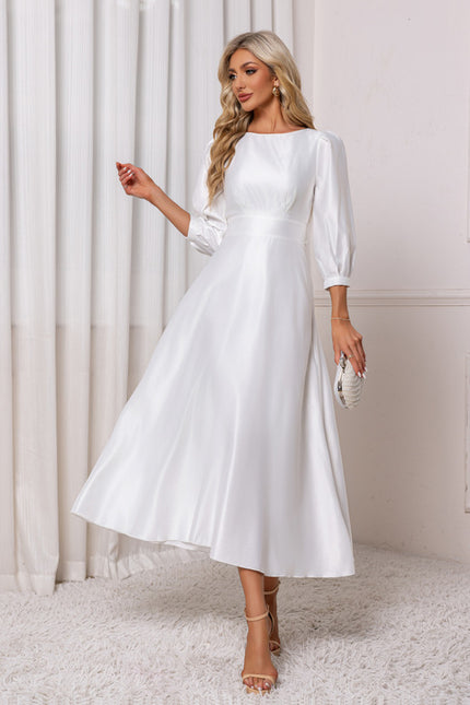 Robe Chic Blanche Pour Mariage - gallery 3