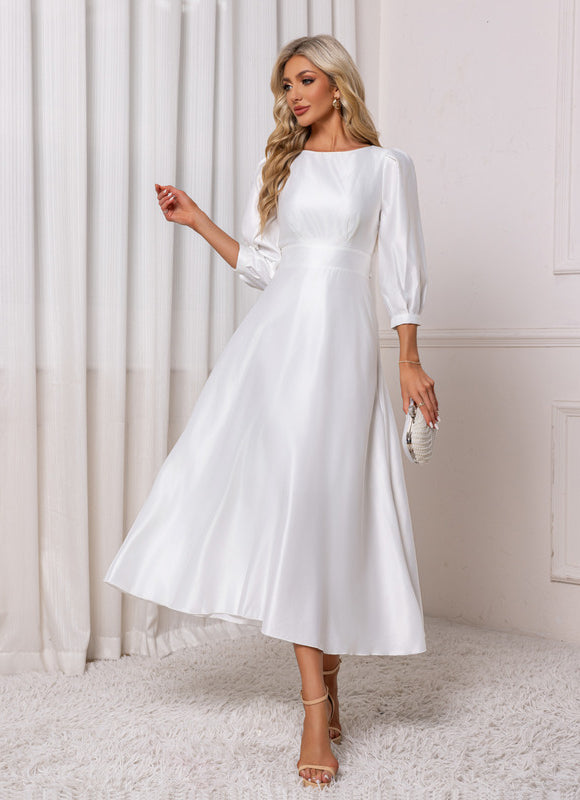 Robe Chic Blanche Pour Mariage - gallery 3