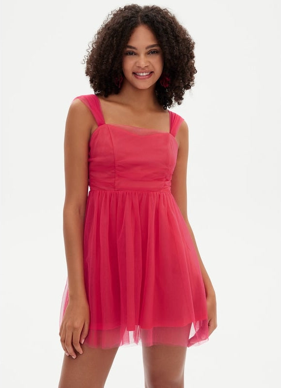 Robe Chic Tulle Fuchsia - gallery 6
