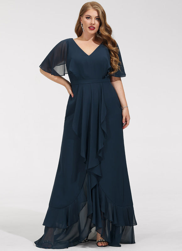 Robe Chic Asymétrique Vaporeuse - gallery 7