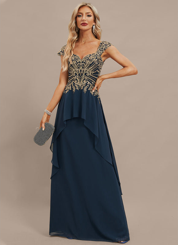 Robe Chic Élégance Marine Ornée - gallery 7