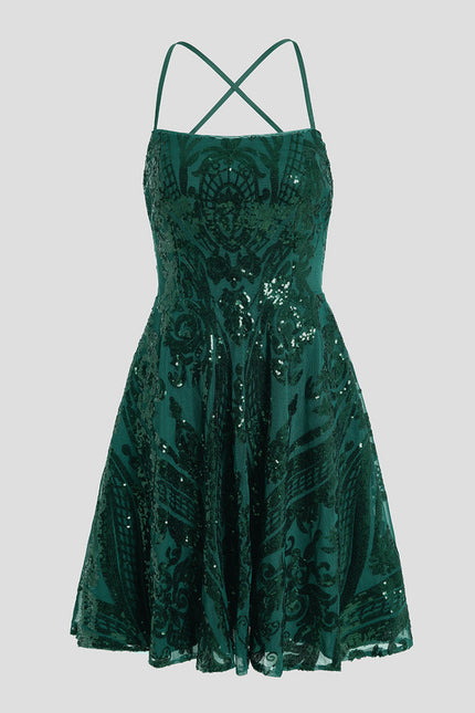 Robe Chic Vert Scintillant
