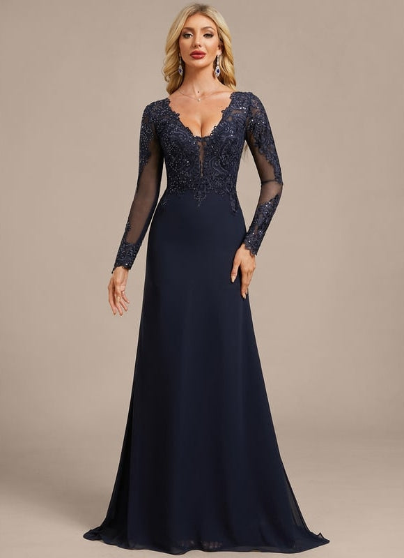 Robe Chic Élégante Marine - gallery 7