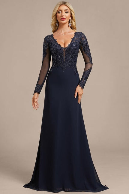 Robe Chic Élégante Marine - gallery 7