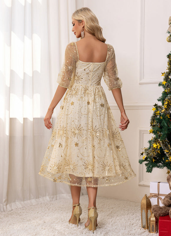 Robe De Cocktail Blanche Chic - gallery 1