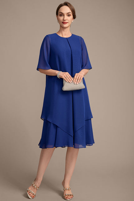 Robe Chic Chiffon Azur