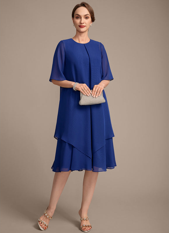 Robe Chic Chiffon Azur