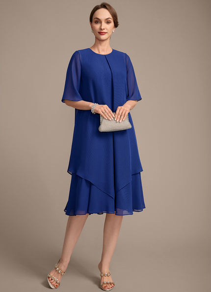 Robe Chic Chiffon Azur