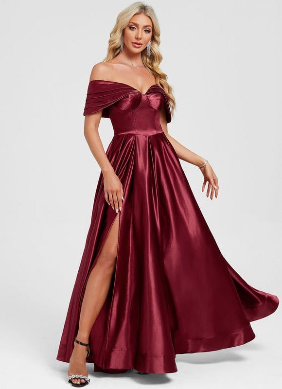 Robe Chic Bordeaux Élégante - gallery 5