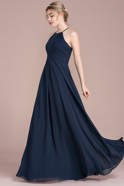 Robe Bleu Marine Chic Longue - gallery 4