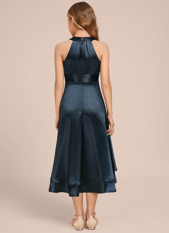 Robe Chic Émeraude Satinée - gallery 5