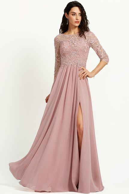 Robe Chic Soirée Rosée - gallery 1