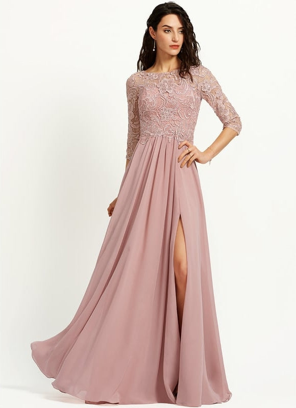 Robe Chic Soirée Rosée - gallery 1