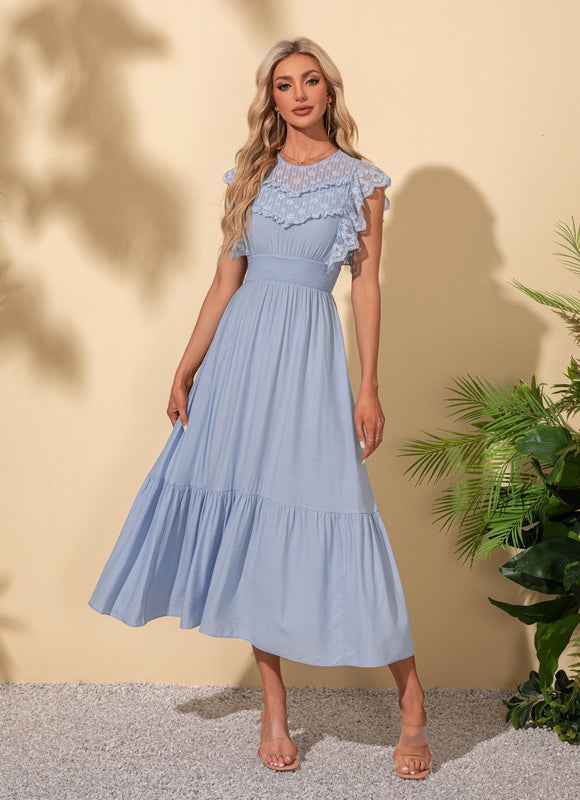 Robe Chic Bleue Aérienne - gallery 1
