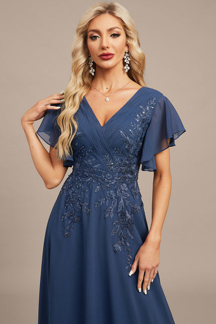 Robe Chic Bleu Nuit Élégante - gallery 1