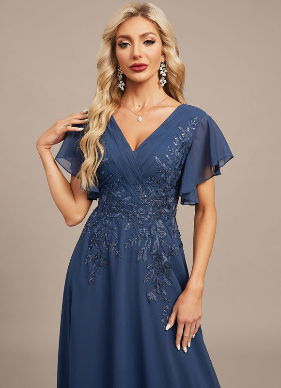 Robe Chic Bleu Nuit Élégante - gallery 1