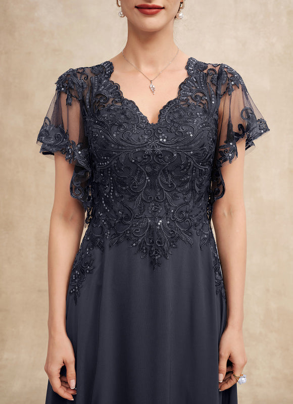 Robe Chic Longue Bleu Cobalt - gallery 6