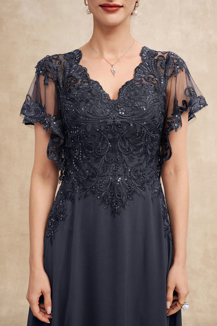 Robe Chic Longue Bleu Cobalt - gallery 6