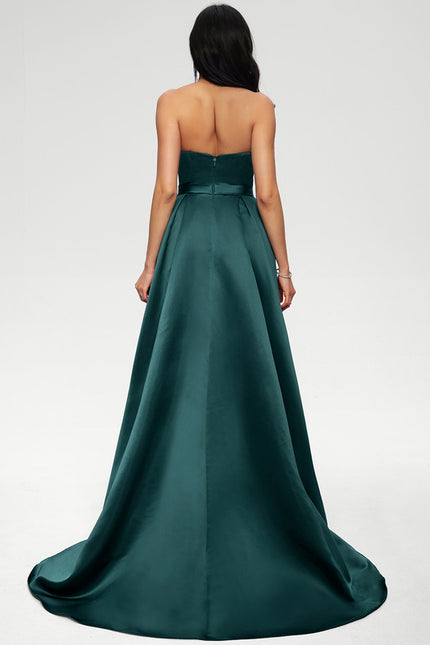 Robe Chic Satin Émeraude Chic - gallery 1