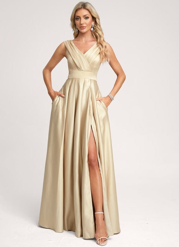 Robe Soirée Dorée Chic - gallery 4