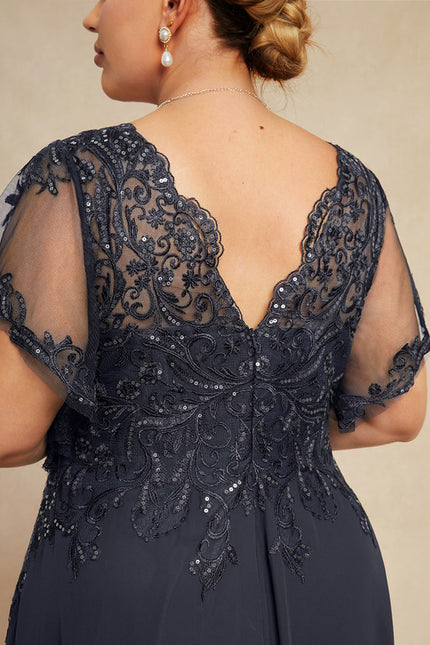 Robe Chic Longue Bleu Cobalt - gallery 9