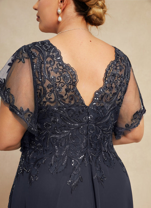 Robe Chic Longue Bleu Cobalt - gallery 9