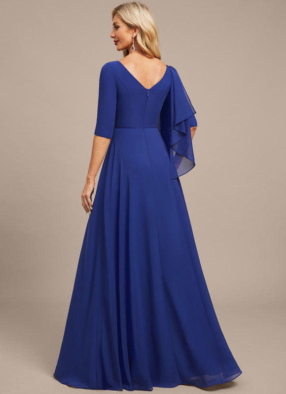 Robe Chic Bleue Flottante - gallery 6