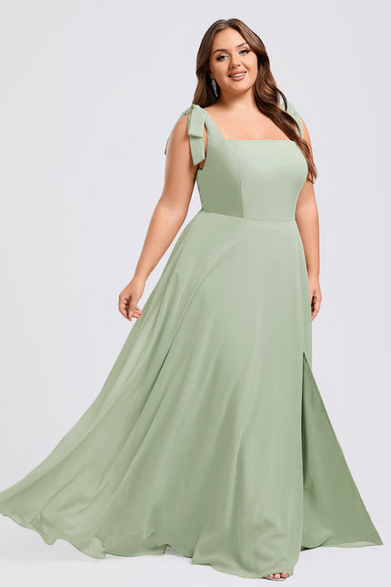 Robe Chic Longue Verte Élégante - gallery 6