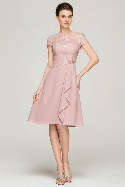 Robe Chic Florale Rosée - gallery 6