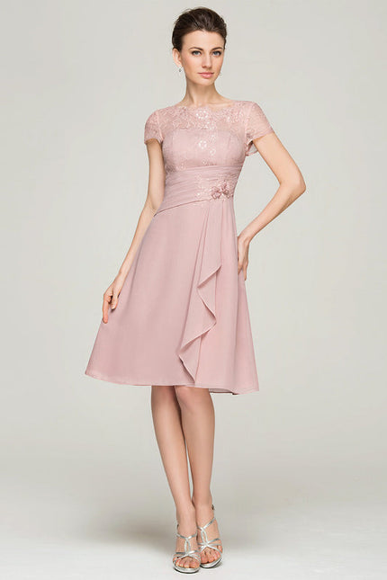 Robe Chic Florale Rosée - gallery 6