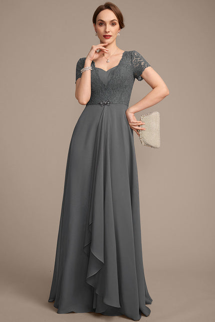 Robe Chic Gris Élégant Flottant - gallery 2