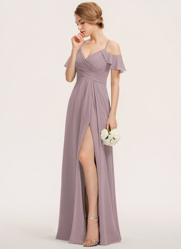 Robe Chic Chiffon Sable - gallery 8