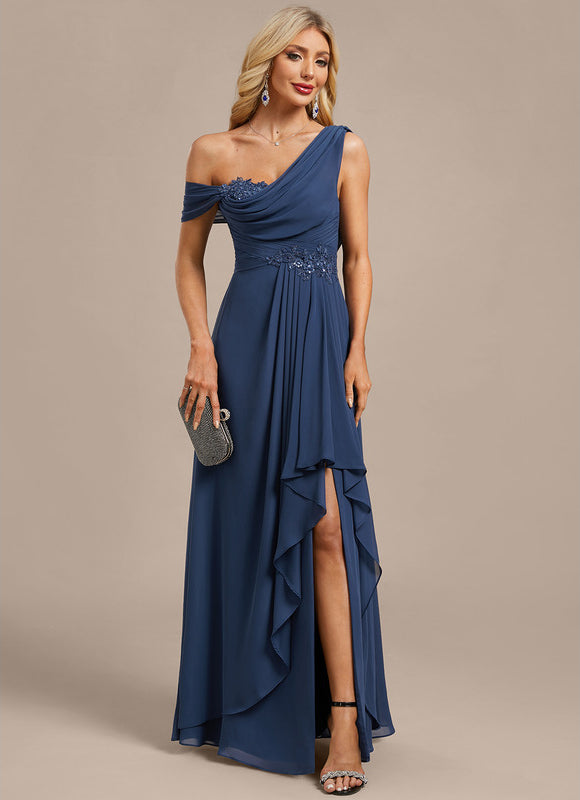 Robe Chic Drapée Asymétrique - gallery 2