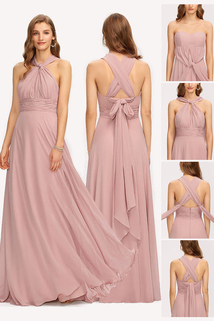 Robe Chic Élégance Rosée Éthérée - gallery 2