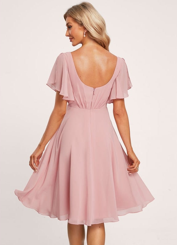 Robe Chic Chiffon Rosé - gallery 4