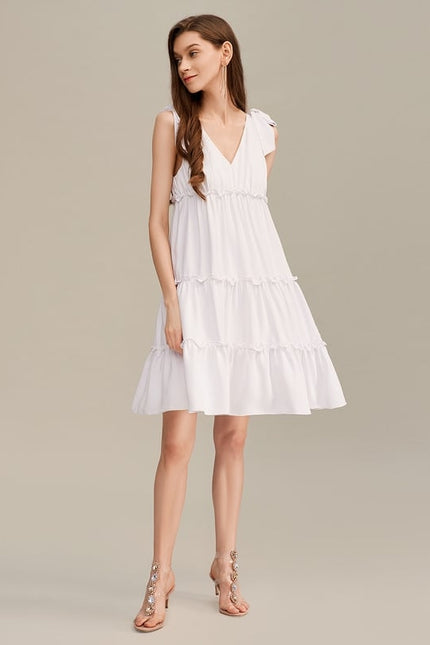 Robe Chic Verte Évasée - gallery 1