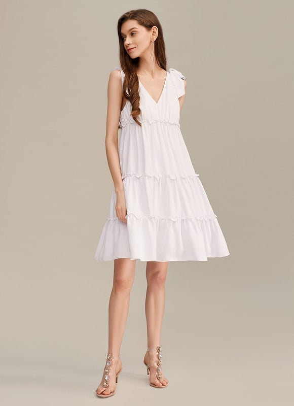 Robe Chic Verte Évasée - gallery 1