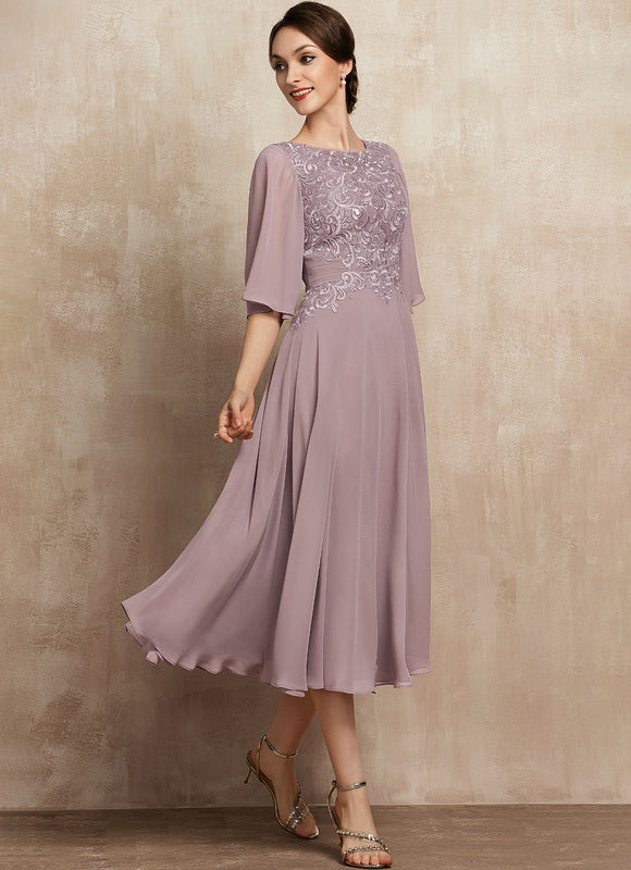 Robe Chic Flottante Mauve - gallery 5