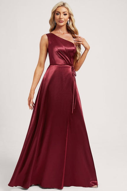 Robe Chic Rouge Satiné Chic - gallery 2