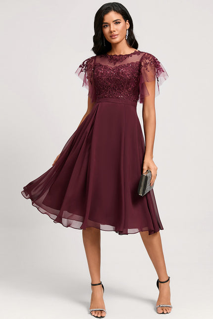 Robe Chic Bourgogne Enchantée - gallery 5