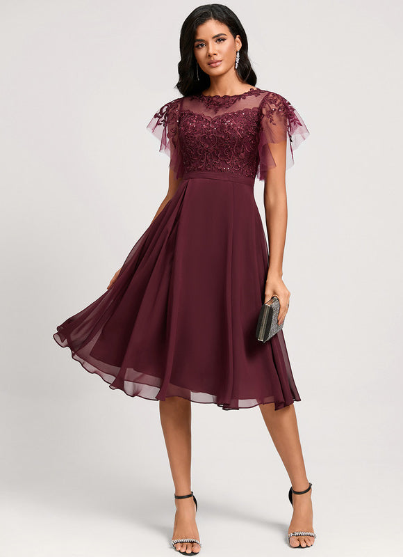 Robe Chic Bourgogne Enchantée - gallery 5