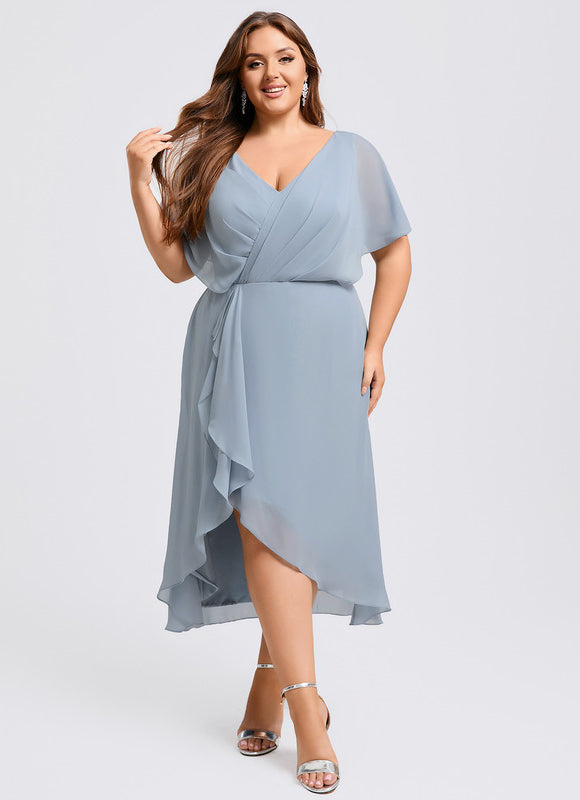 Robe Chic Mousseline Volants - gallery 8