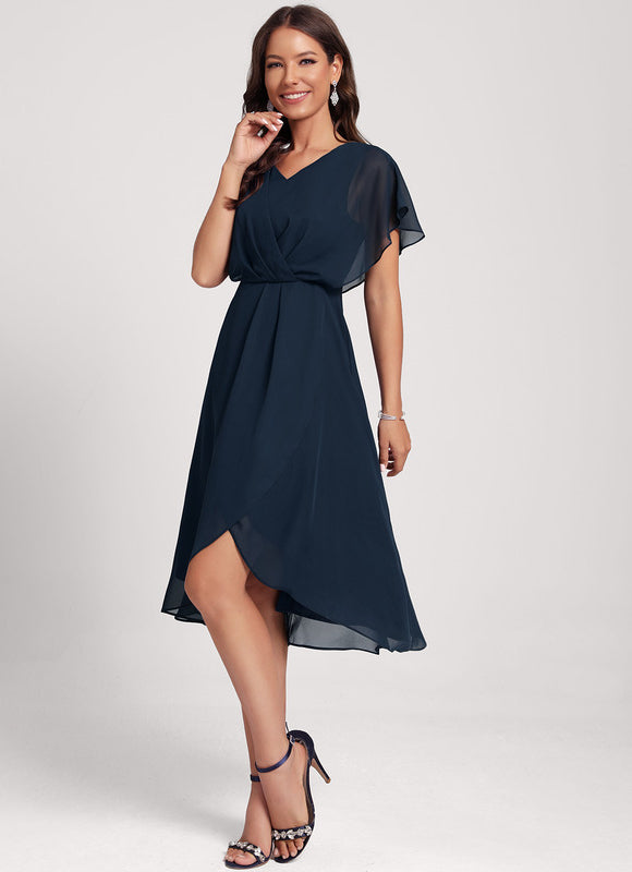 Robe Chic Asymétrique Vaporeuse - gallery 1