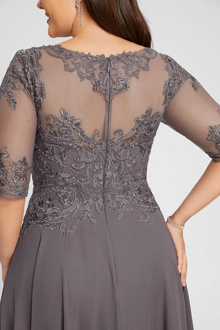 Robe Chic Grise Raffinée - gallery 8