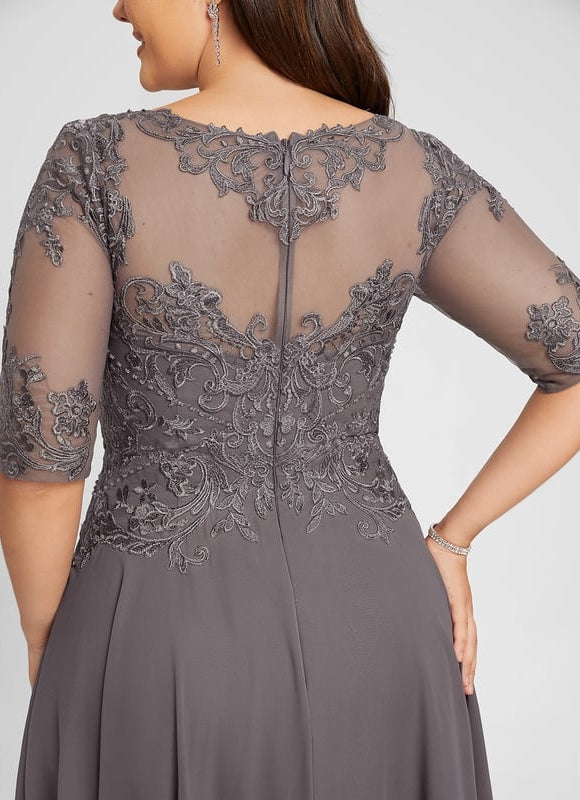 Robe Chic Grise Raffinée - gallery 8