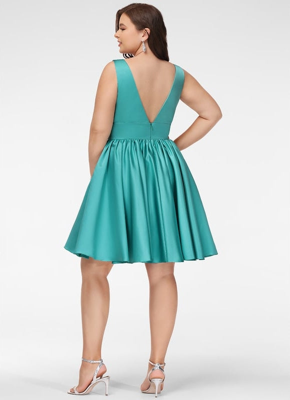 Robe En Soie Chic Courte - gallery 8