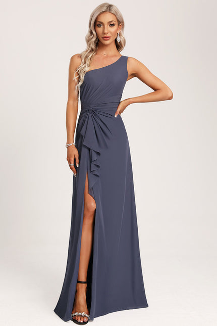 Robe Chic Asymétrique Beige