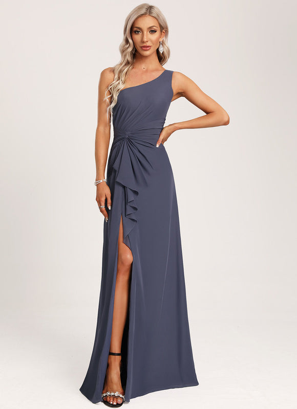 Robe Chic Asymétrique Beige
