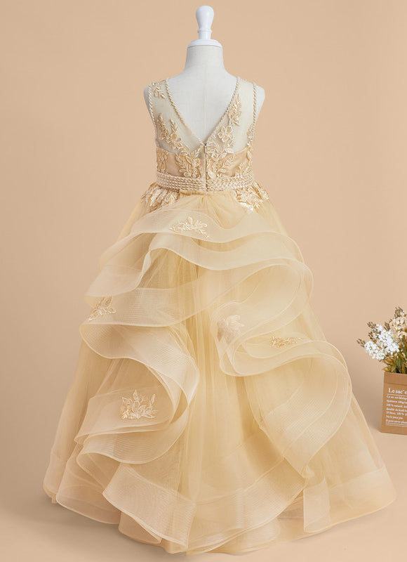 Robe Chic Dorée Tulle