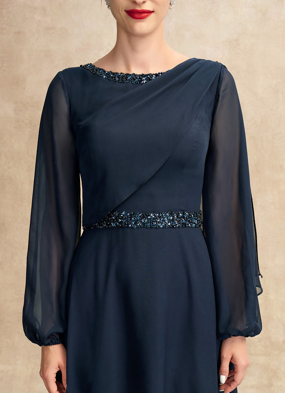 Robe Chic Bleu Nuit Élégante - gallery 1